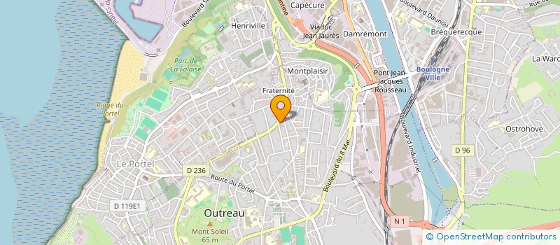 localisation de l'entreprise MONSIEUR KEVIN DUREZ à BOULOGNE-SUR-MER