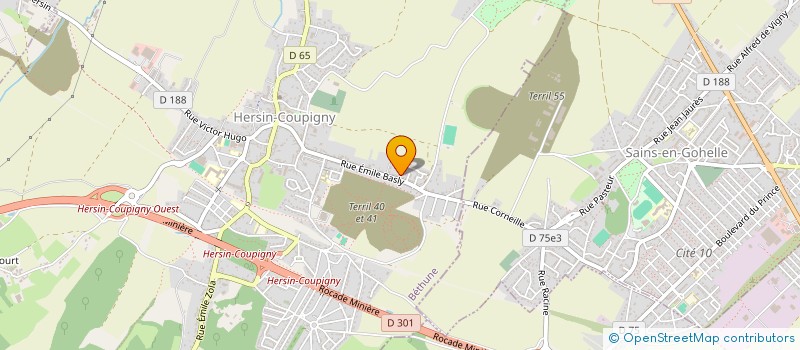 localisation de l'entreprise MONSIEUR KEVIN EDMOND  HERSIN-COUPIGNY