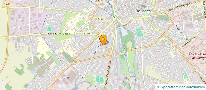localisation de l'entreprise MONSIEUR KEVIN EGRE  BOURGES