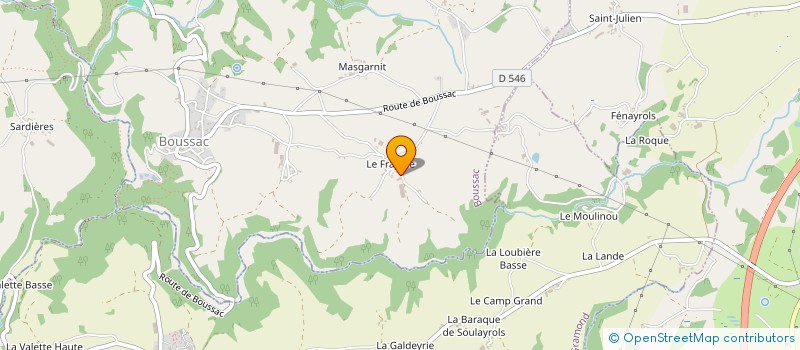 localisation de l'entreprise MONSIEUR KEVIN ENJALBERT  MOYRAZES