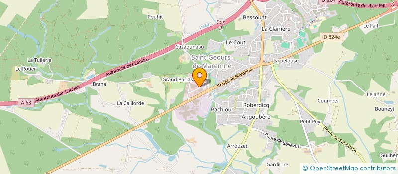 localisation de l'entreprise MONSIEUR KEVIN ESCODA  SAUBION