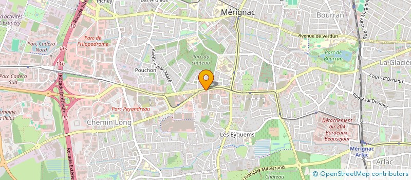 localisation de l'entreprise MONSIEUR KEVIN EUDELINE  MERIGNAC