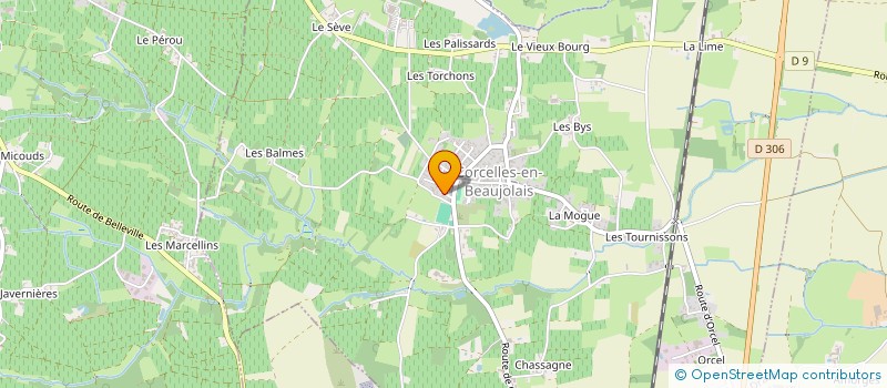 localisation de l'entreprise MONSIEUR KEVIN EVARISTO CREOLO  CORCELLES-EN-BEAUJOLAIS