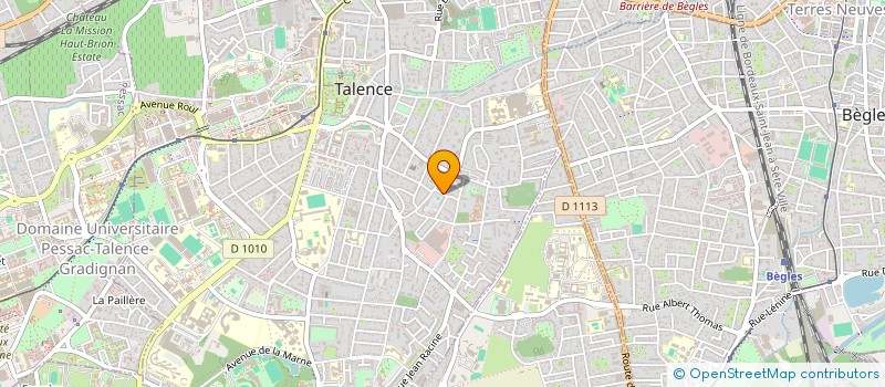 localisation de l'entreprise MONSIEUR KEVIN FABREGAT  TALENCE