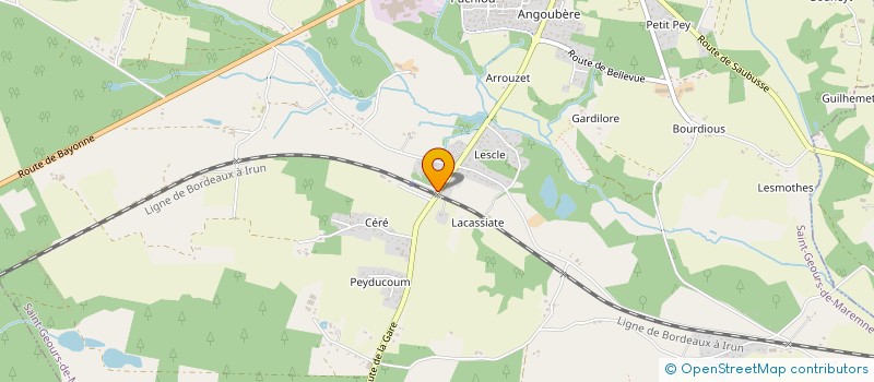 localisation de l'entreprise MONSIEUR KEVIN FAUCHER  SAINT-GEOURS-DE-MAREMNE