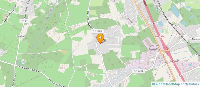 localisation de l'entreprise MONSIEUR KEVIN FAURE  MARTILLAC