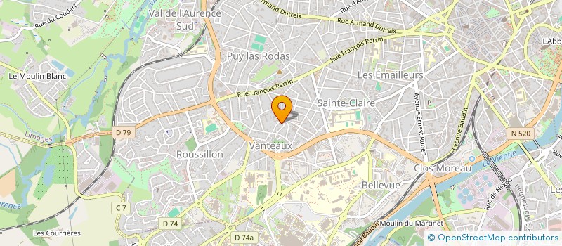 localisation de l'entreprise MONSIEUR KEVIN FAYE à LIMOGES