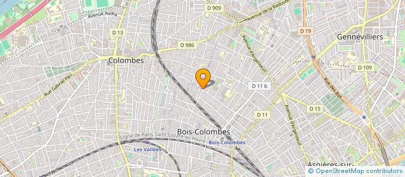 localisation de l'entreprise MONSIEUR KEVIN FENG à BOIS-COLOMBES