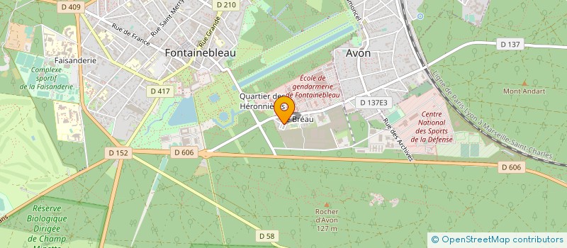 localisation de l'entreprise MONSIEUR KEVIN FERRAZ  FONTAINEBLEAU