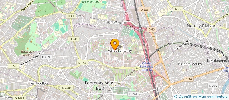localisation de l'entreprise MONSIEUR KEVIN FEUILLET à FONTENAY-SOUS-BOIS