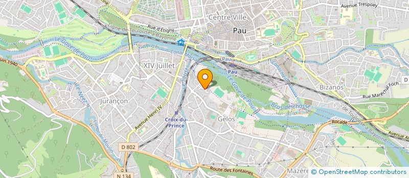 localisation de l'entreprise MONSIEUR KEVIN FIEVET  GELOS