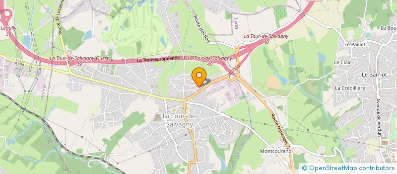 localisation de l'entreprise MONSIEUR KEVIN FIHOTSY  LA TOUR-DE-SALVAGNY