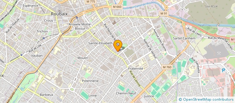 localisation de l'entreprise MONSIEUR KEVIN FLAMENT  ROUBAIX