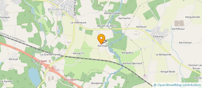 localisation de l'entreprise MONSIEUR KEVIN FLEURY  BRANDERION