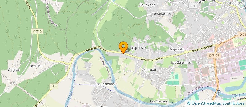 localisation de l'entreprise MONSIEUR KEVIN FLORES  CHANCELADE