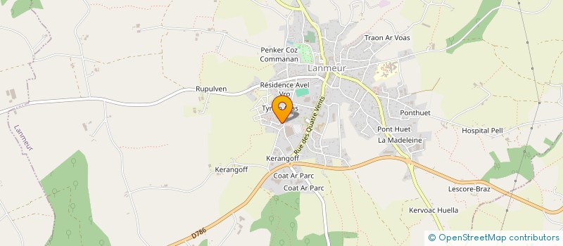 localisation de l'entreprise MONSIEUR KEVIN FOLL  LANMEUR