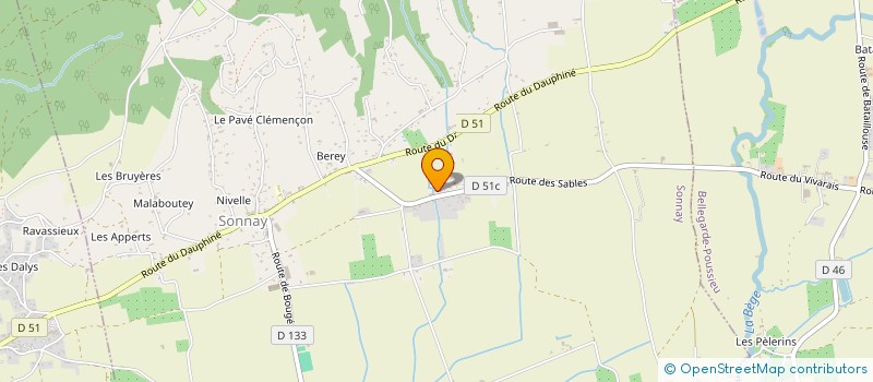 localisation de l'entreprise MONSIEUR KEVIN FONTAINE  SONNAY