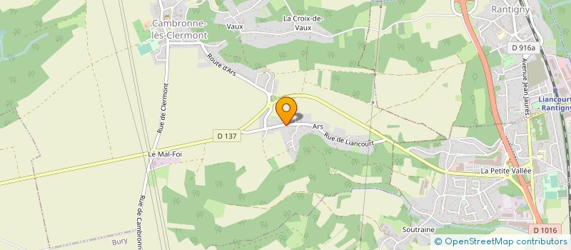 localisation de l'entreprise MONSIEUR KEVIN FONTAINE  CAMBRONNE-LES-CLERMONT