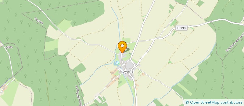localisation de l'entreprise MONSIEUR KEVIN FORET  POYANS