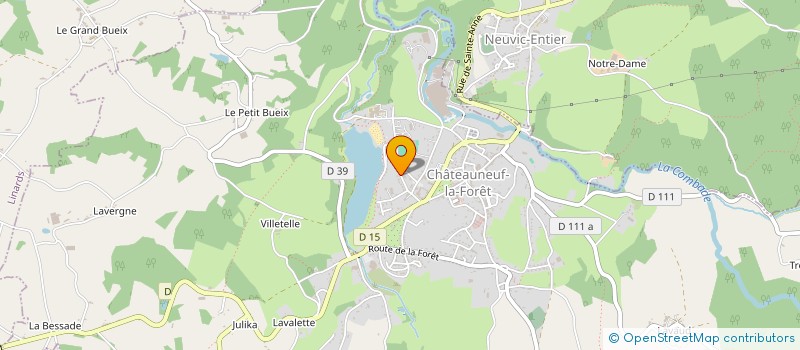 localisation de l'entreprise MONSIEUR KEVIN FOUACHE à CHATEAUNEUF-LA-FORET