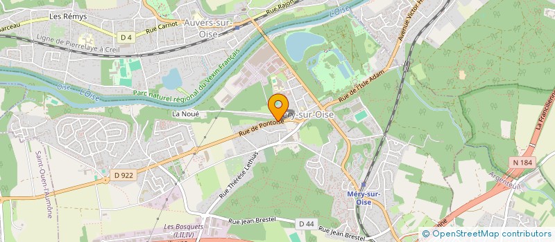 localisation de l'entreprise MONSIEUR KEVIN FOUCAULT  MERY-SUR-OISE