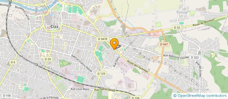 localisation de l'entreprise MONSIEUR KEVIN FRANCOIS  DAX