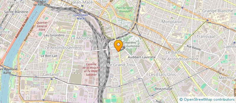 localisation de l'entreprise MONSIEUR KEVIN FRANITCH  LYON