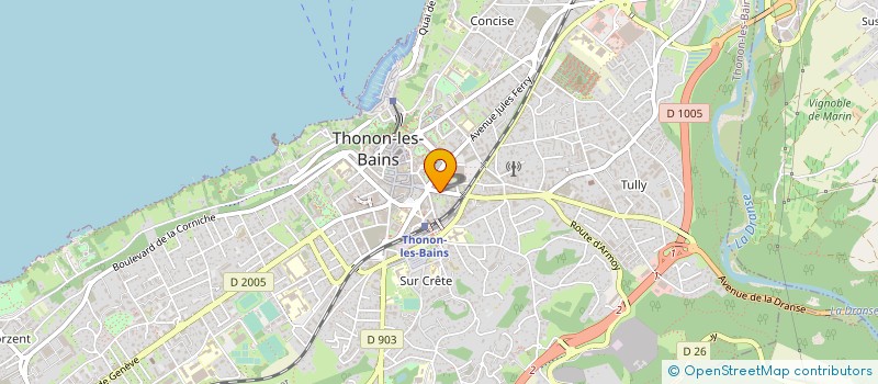 localisation de l'entreprise MONSIEUR KEVIN FRASSIER à THONON-LES-BAINS