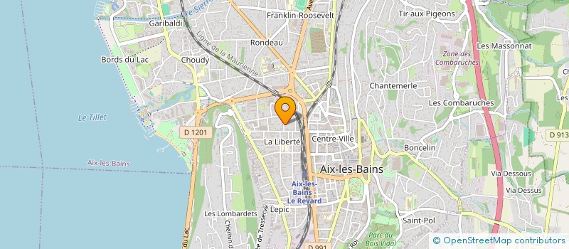 localisation de l'entreprise MONSIEUR KEVIN FRECHE  AIX-LES-BAINS