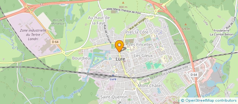 localisation de l'entreprise MONSIEUR KEVIN FRESSANCOURT  LURE