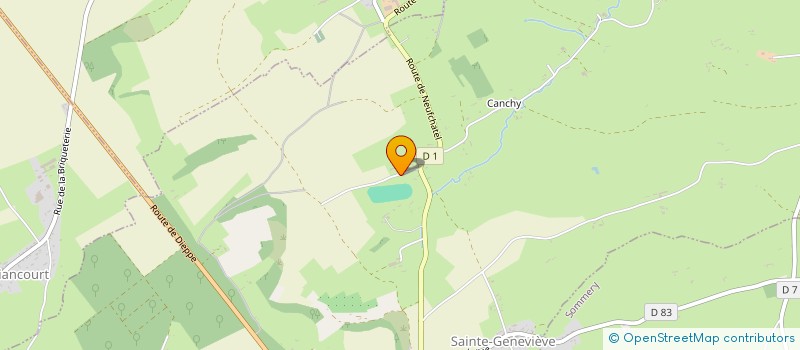 localisation de l'entreprise MONSIEUR KEVIN FRICOURT  SAINTE-GENEVIEVE