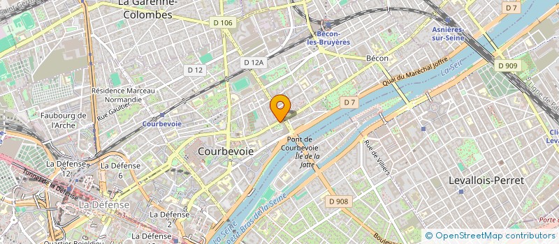 localisation de l'entreprise MONSIEUR KEVIN FROBERT à COURBEVOIE