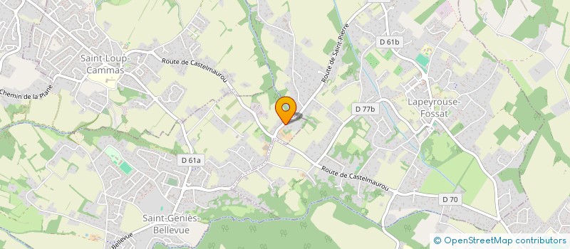 localisation de l'entreprise MONSIEUR KEVIN FROC  SAINT-GENIES-BELLEVUE