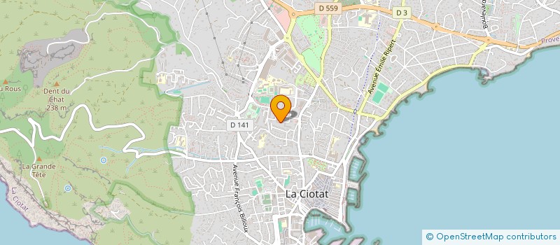 localisation de l'entreprise MONSIEUR KEVIN GABORIAU  LA CIOTAT