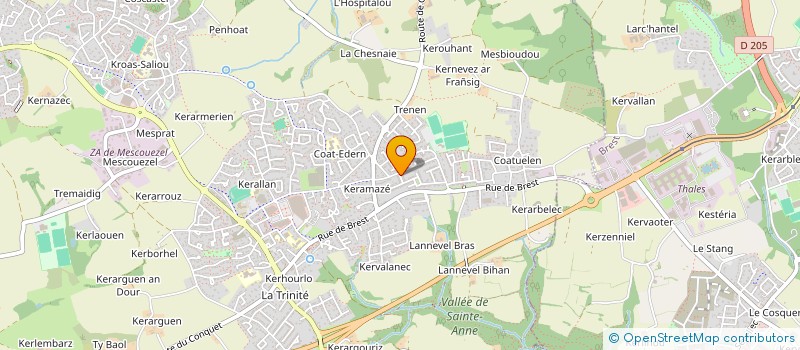 localisation de l'entreprise MONSIEUR KEVIN GAC  PLOUZANE