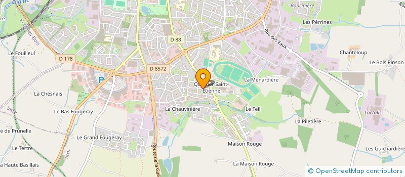 localisation de l'entreprise MONSIEUR KEVIN GACEL  VITRE