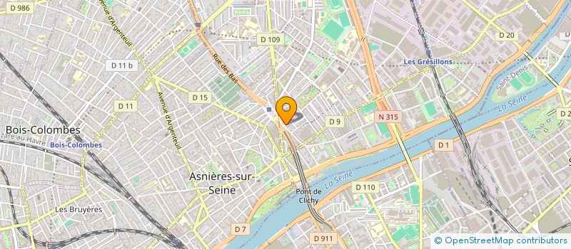 localisation de l'entreprise MONSIEUR KEVIN GALLOIS à GENNEVILLIERS
