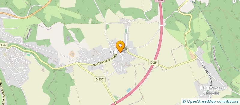 localisation de l'entreprise MONSIEUR KEVIN GALLOT  CALLEVILLE