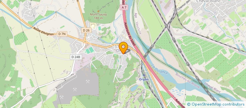 localisation de l'entreprise MONSIEUR KEVIN GALVAN  ORGON