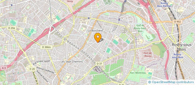 localisation de l'entreprise MONSIEUR KEVIN GAMA à MONTREUIL