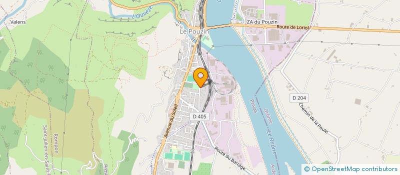 localisation de l'entreprise MONSIEUR KEVIN GANNE  LE POUZIN