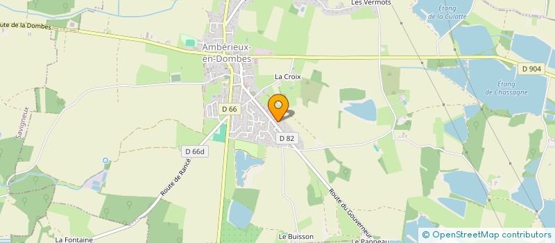 localisation de l'entreprise MONSIEUR KEVIN GARNIER  AMBERIEUX-EN-DOMBES