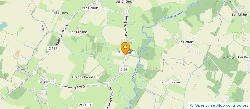 localisation de l'entreprise MONSIEUR KEVIN GAUTHERON  BOUHANS