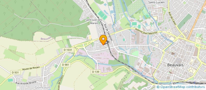 localisation de l'entreprise MONSIEUR KEVIN GELE  BEAUVAIS