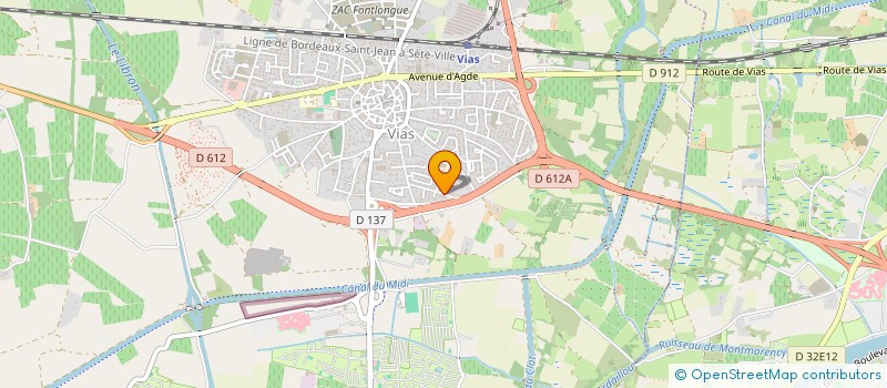 localisation de l'entreprise MONSIEUR KEVIN GELSOMINO  VIAS