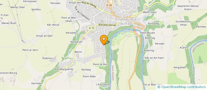 localisation de l'entreprise MONSIEUR KEVIN GEORGE à CHATEAUNEUF-DU-FAOU