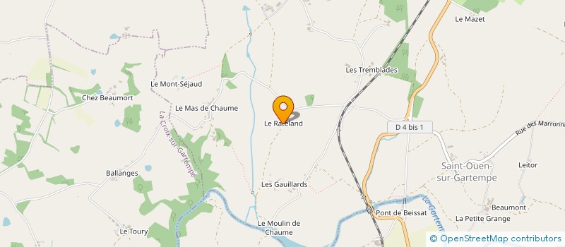 localisation de l'entreprise MONSIEUR KEVIN GERARD  SAINT-OUEN-SUR-GARTEMPE