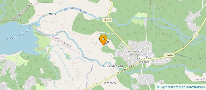 localisation de l'entreprise MONSIEUR KEVIN GILLES  SAINT-PAUL-EN-BORN