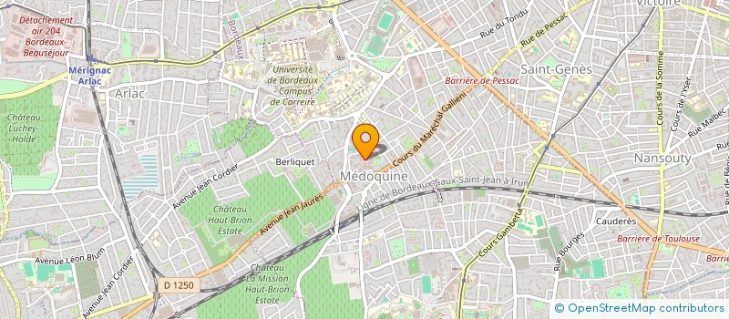 localisation de l'entreprise MONSIEUR KEVIN GILLIN DIT CAILLE  BORDEAUX