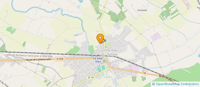 localisation de l'entreprise MONSIEUR KEVIN GIMENO  LA VILLE-DIEU-DU-TEMPLE